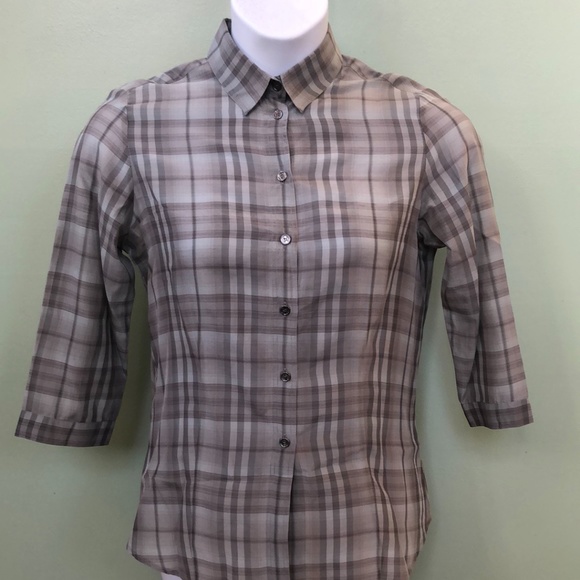 Burberry Women's Multi Button-Up Blouse Medium - Picture 1 of 8